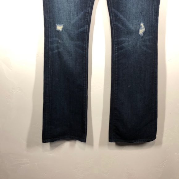 7 for all Mankind bootcut distressed jeans size 28 - Picture 3 of 13
